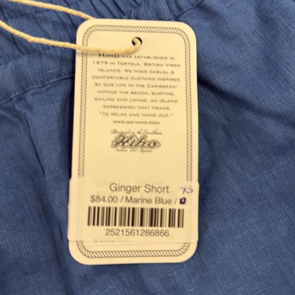 Hiho Blue Women's Athletic Shorts - Picture 2 of 3